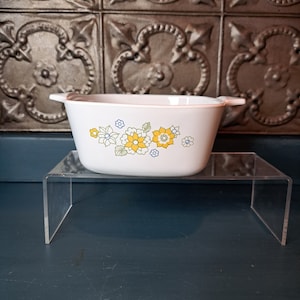 CORNING WARE Floral Bouquet Casserole Dish 22 oz P-43-B Petite Pan, Vintage Corning, Made in the USA, Floral Bouquet Vintage Kitchen Decor