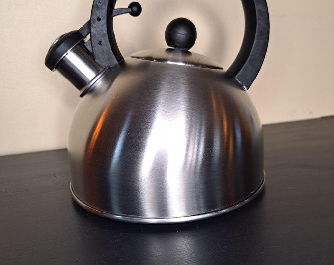 Teakettle, Vintage Miniature 6inch Copco Whistling Tea Pot, Stainless Steel Tea Kettle Retro
