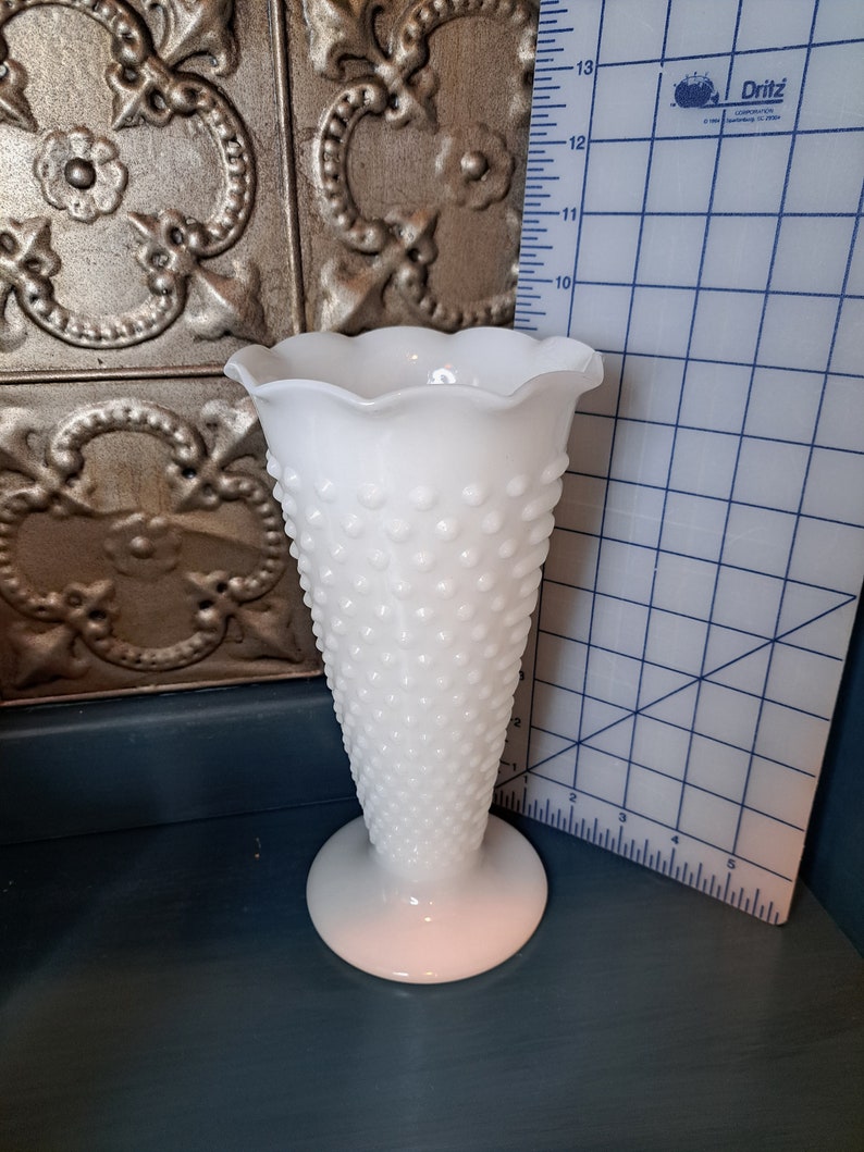 Vase, Milk Glass Vase, Beautiful White Milk Glass, Choice, Cottage Style, BoHo Decor, Vintage Decor, Vintage Wedding, Beautiful Classic 1. 9in