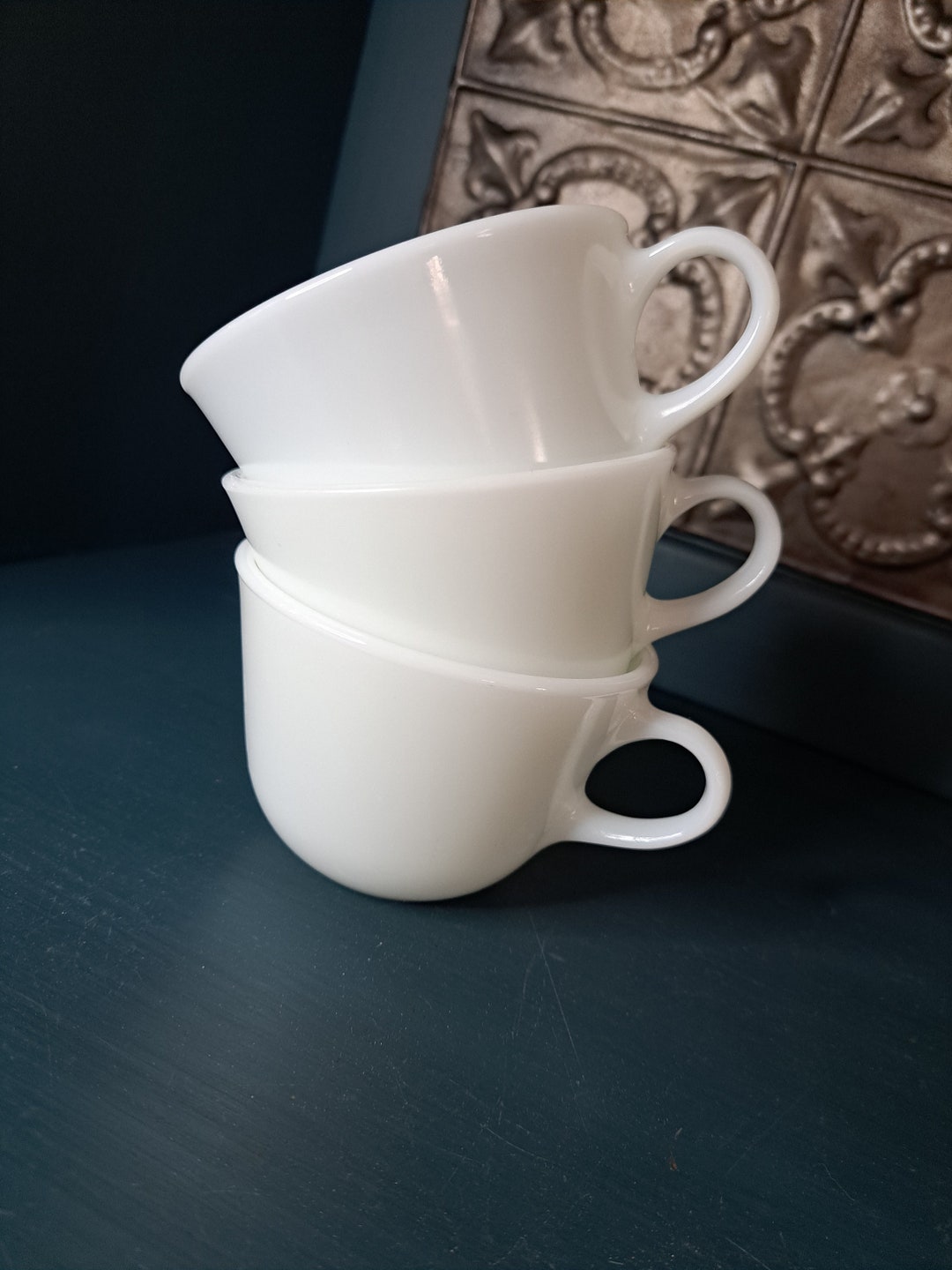 Pyrex Coffee Cup, White Pyrex Coffee Mugs, Vintage Kitchen Accent, White Pyrex Coffee Cup, Opal Pyrex Coffee Cup, White Pyrex Coffee Mugs, Vintage Kitchen Accent, White Pyrex Coffee Cup, Opal
