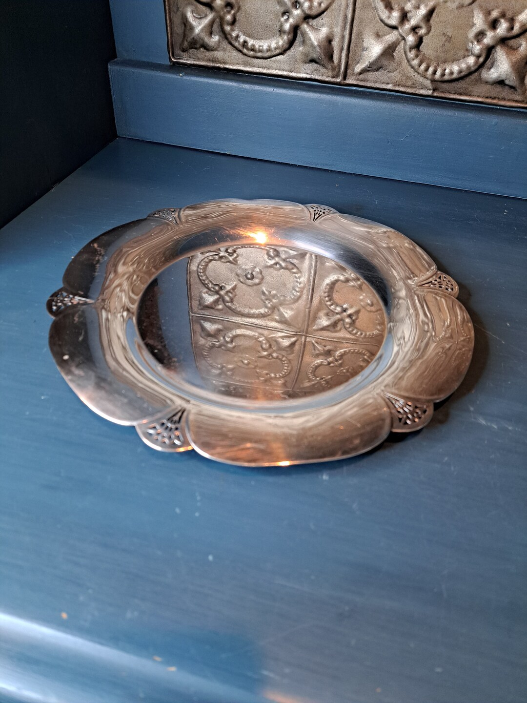 Silver Serving Tray, Silver Plate, Antique Wm Rogers Silver Plated