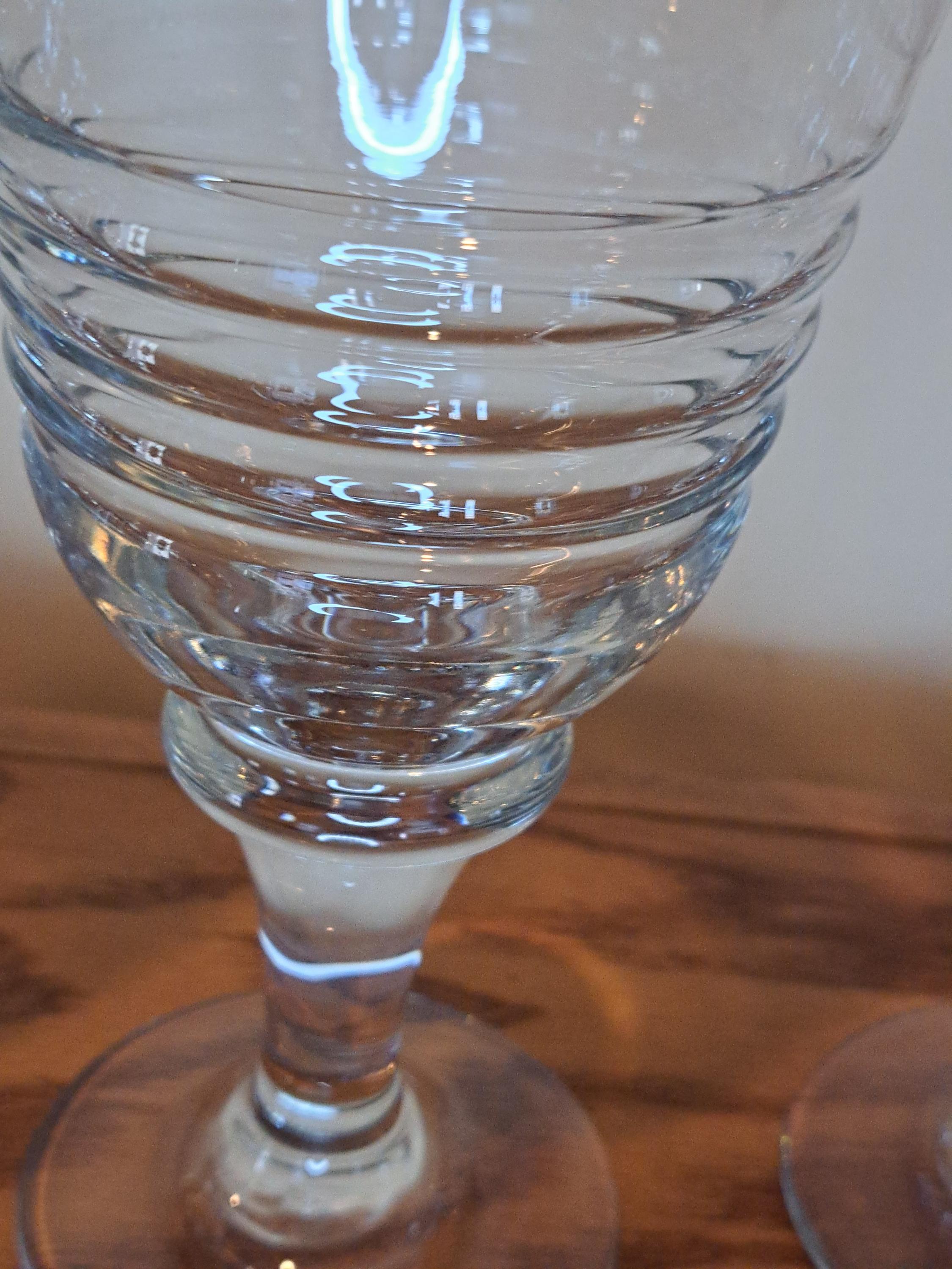 Libbey Ribbed Glassware Drinking Glasses, Vintage Libbey, Set of 5 Vintage Libbey Ribbed Water ...