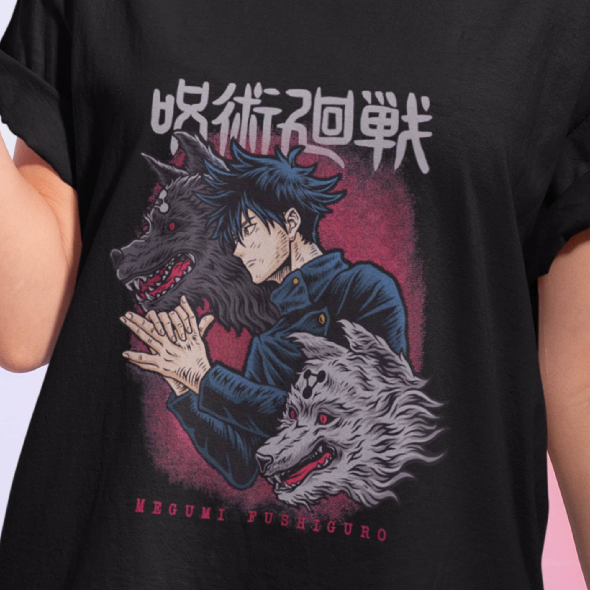 Discover Jujutsu Kaisen Megumi Fushiguro Anime T-Shirt