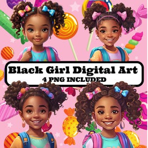 African American Girl Illustration