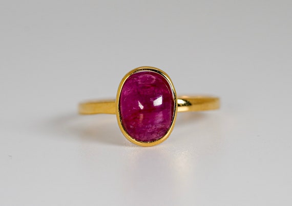 14k Ruby Solitaire Ring - image 1