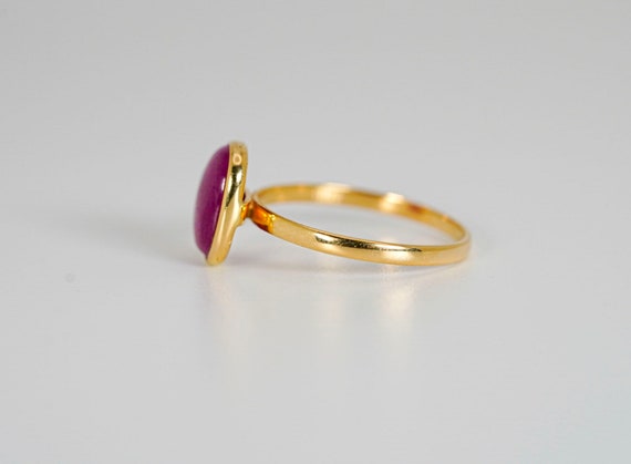 14k Ruby Solitaire Ring - image 3
