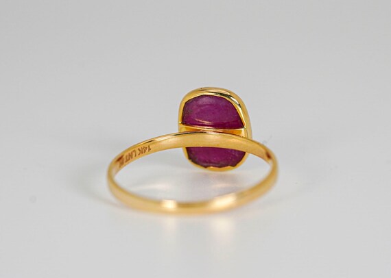 14k Ruby Solitaire Ring - image 5