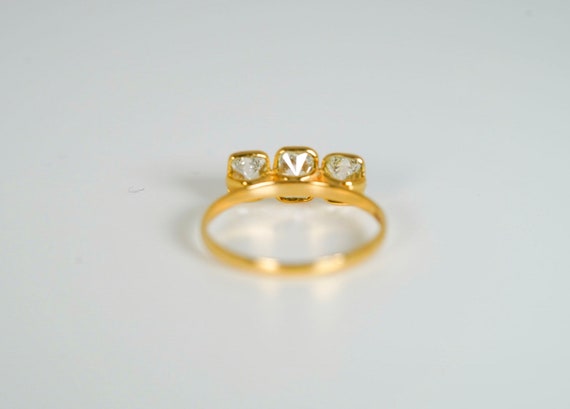 14k 1.54 CTW Lab Grown Diamond Three Stone Ring - image 4