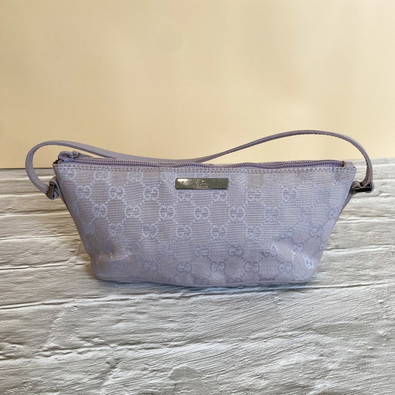 Gucci Purple Monogram Boat Pochette Vintage Authenticated Etsy Canada