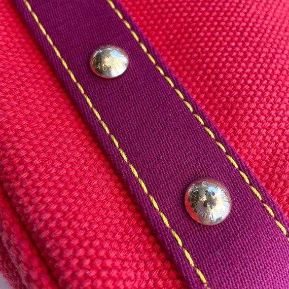 Louis Vuitton Red Antigua Cabas PM- Vintage & Aut… - image 8