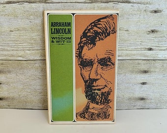 1965 Abraham Lincoln Wisdom & Wit Hardcover Buch - Abraham Lincoln Sprüche - Das Peter Pauper Pressebuch