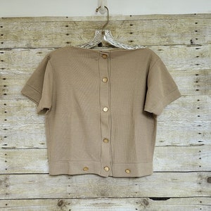 Vintage Tan Women&#39;s Sweater/Cardigan