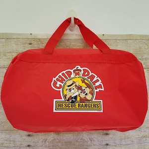 Vintage Chip & Dale Rescue Rangers Children's Duffle/Tote Bag NEVER USED in Original Packaging Disney Chip and Dale Rescue Rangers Tote Bag