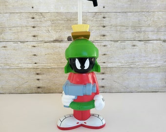 Vintage 1996 Marvin the Martian Big Sipper Water/Drink Bottle