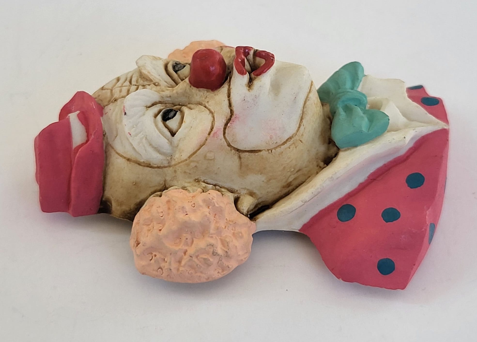 Vintage Cedar Point Circus Clown Resin Refrigerator Magnet Clown