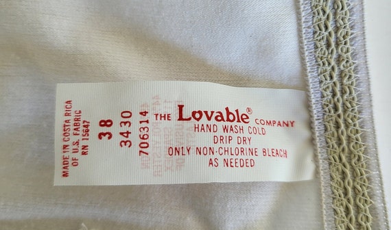 Vintage The Lovable Company White Cotton Tube Str… - image 8