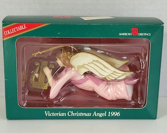 Vintage 1996 American Greetings Victorian Christmas Angel