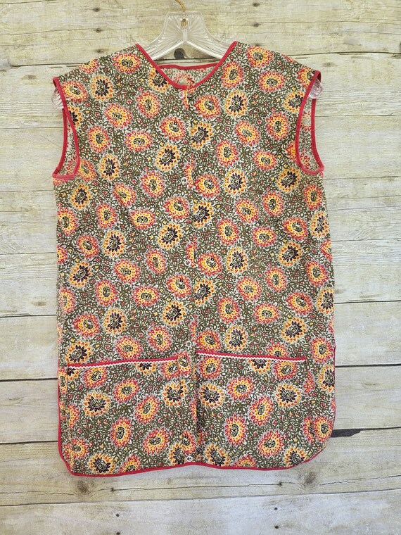 Vintage Handmade/sewn Apron Top Vintage Apron Top Floral Apron Top