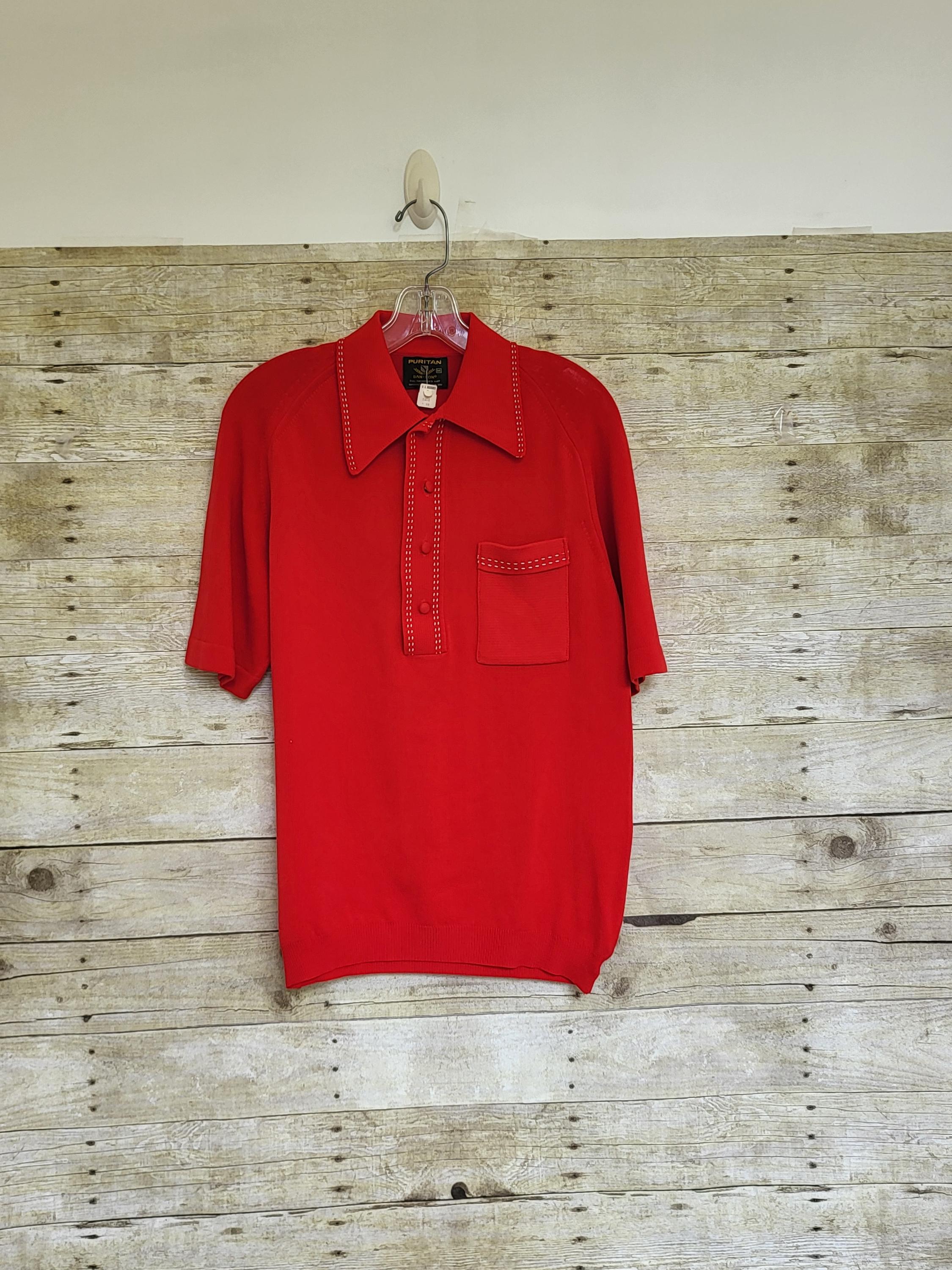 トップス 1970s PURITAN cotton knit polo shirt 1970s PURITAN cotton knit polo shirt Vintage Puritan full