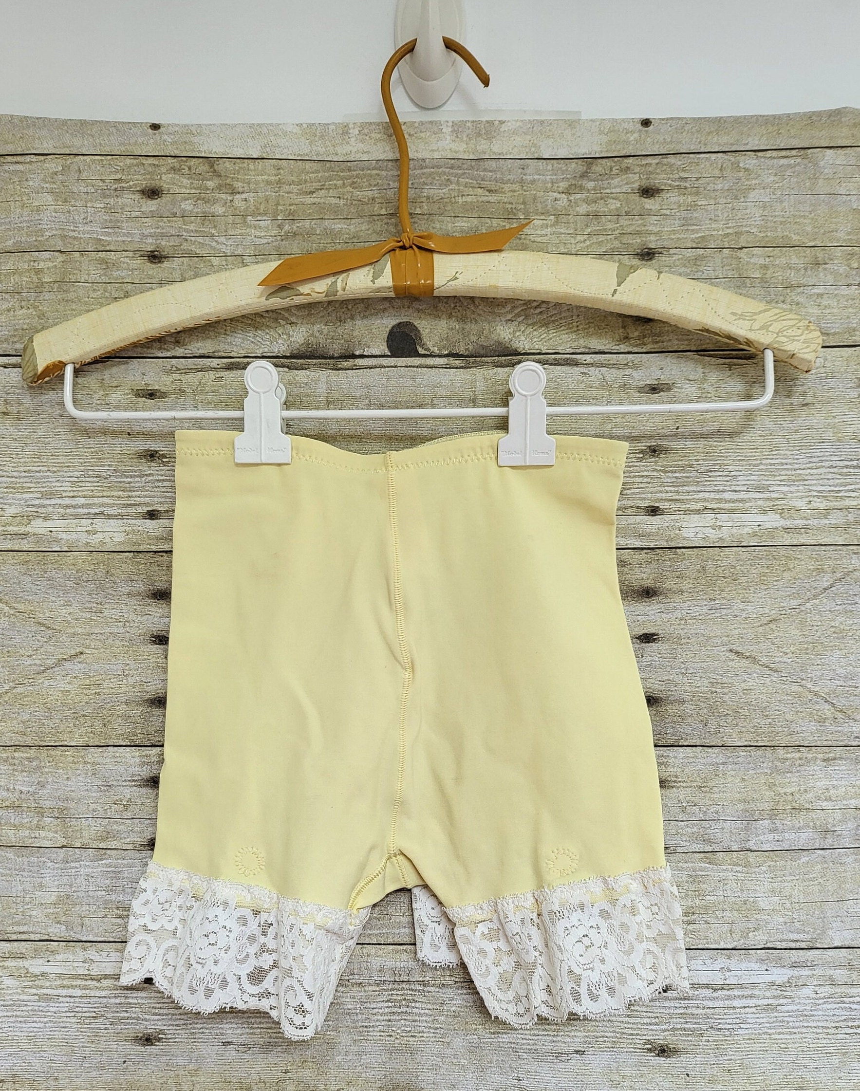 Vintage Lady Marlene Pale Yellow Girdle Shapewear Garter Belt - Etsy