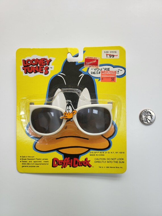 Vintage Looney Tunes Daffy Duck Gafas de sol para ni os 1990