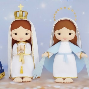 muñeca santa, muñeca santa maría, muñeca mariana, adornos de santos, muñeca madre maría, regalo de primera comunión, regalo de confirmación, muñeca santa personalizada