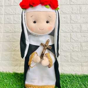 Personalized Saint doll, St.Rose of Lima , first communion gift , saint ornaments