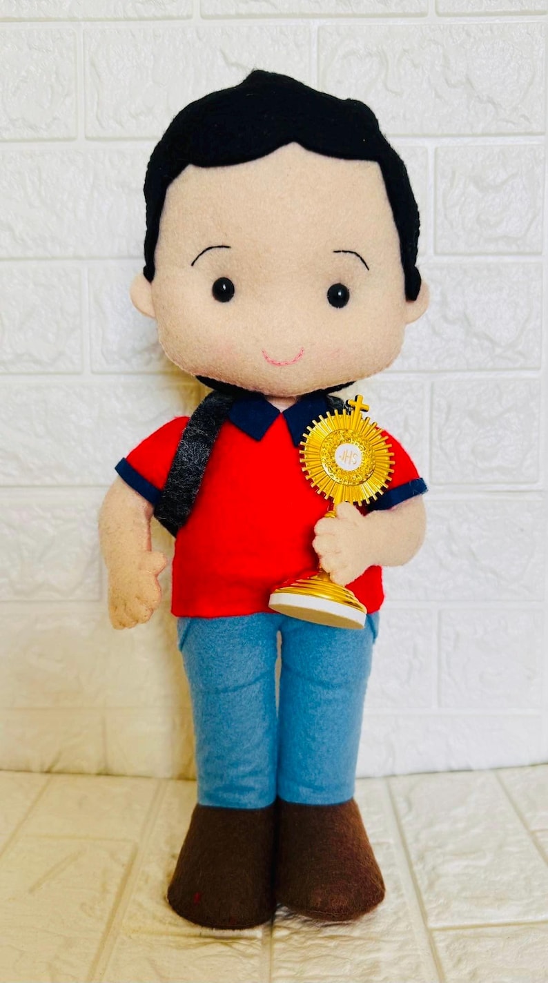 Hand Stitched Felt Saint Dolls: Catholic Gift, Customized image 2