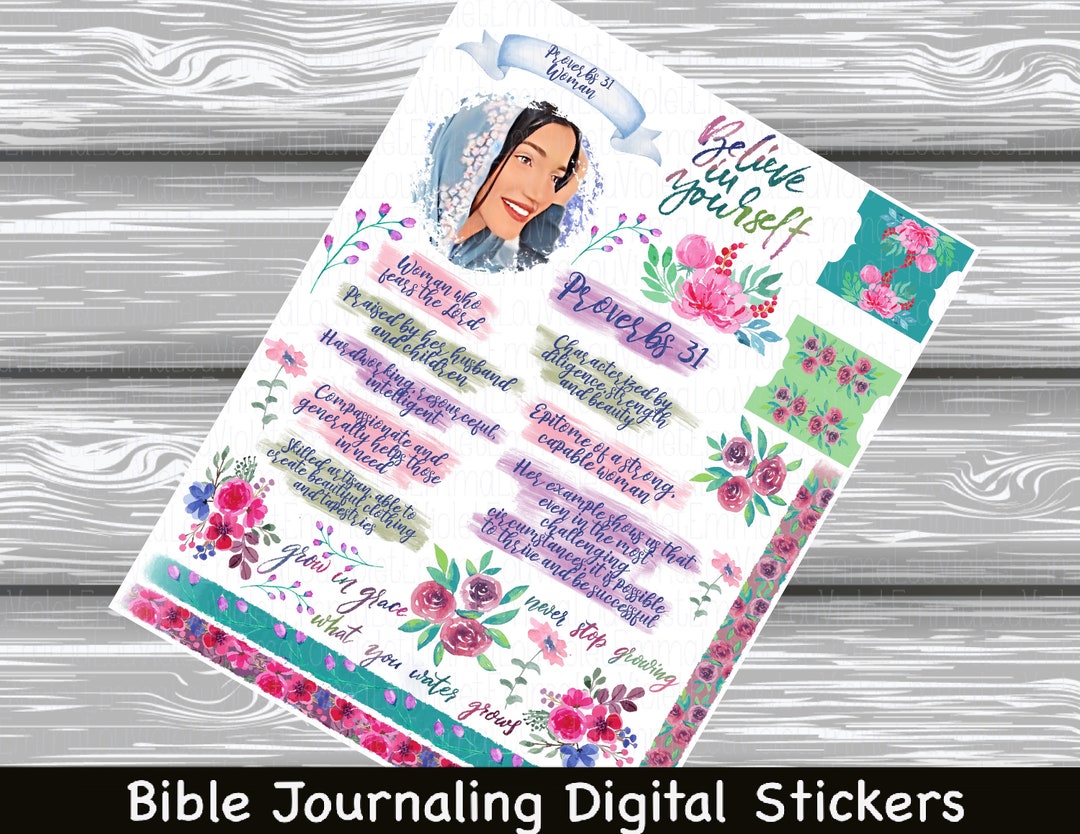 Proverbs 31 Woman- Women of the Bible Series Bible Journaling Printable ...