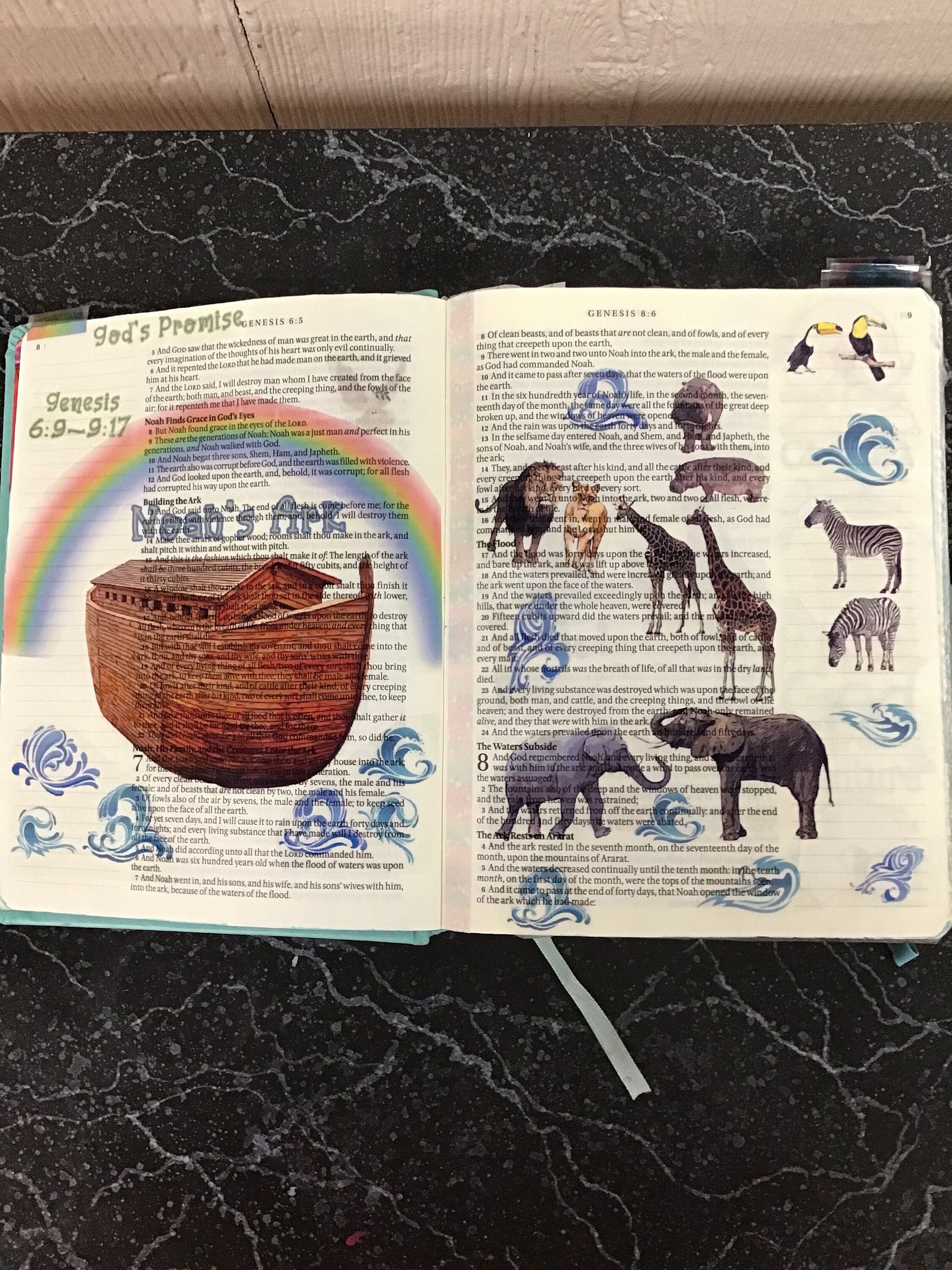 Noahs Ark Bible Journaling Printable Stickers Instant Digital - Etsy ...