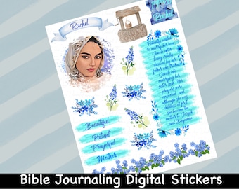 Rachel Bible Journaling Stickers: Women of the Bible (Digital Download)