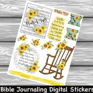 Rock Of Ages Hymn Sticker Series Bible Journaling Printable Sticker Sheet Instant Digital Download