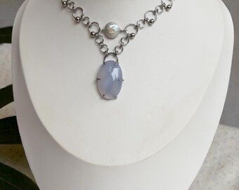 Chalcedony necklace