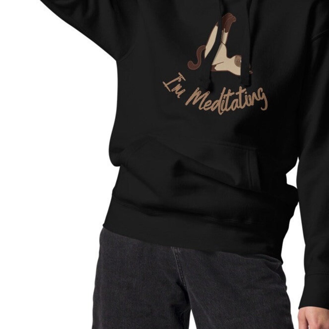 Pomeranian Meditate Yoga Hoodie
