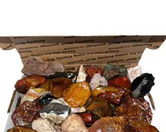 4+ Pounds of Tumbling Rough Gem Mix | Gemstone Rough Rock For Tumbling, Lapidary, Rock/Stone Collecting, Natural Tumble Rough | Rockhounds