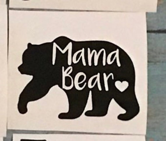 Momma Bear Decal Mom Life Mama Bear Mug Decals Coffee | Etsy