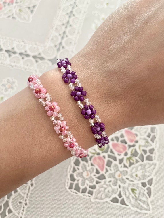 Daisy flower bracelet discount