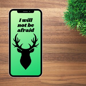 Throne of Glass inspired I Will Not Be Afraid phone background