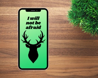 Throne of Glass inspired I Will Not Be Afraid phone background