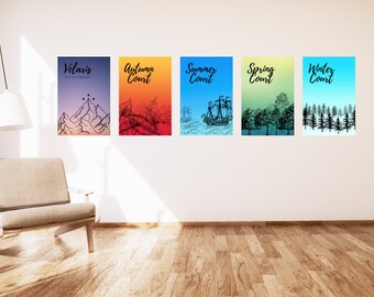 ACOTAR Inspired Wall Art