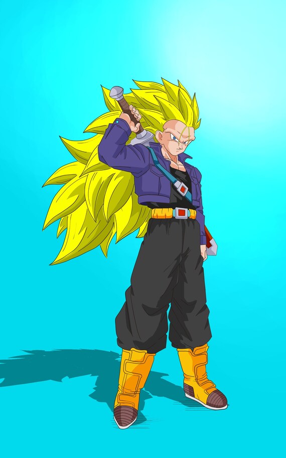 Super Saiyan 3 Trunks Etsy