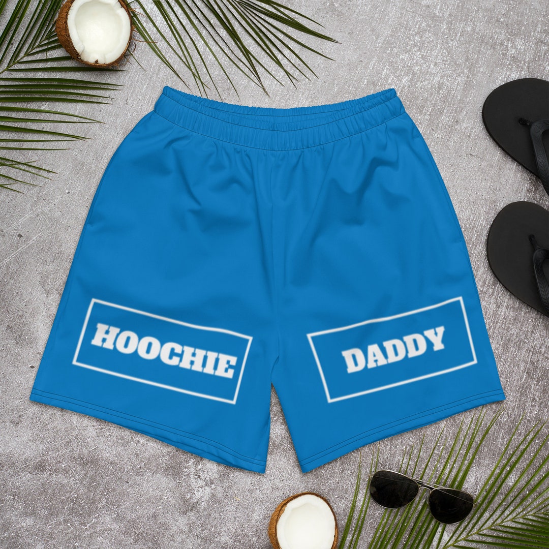 Hoochie Daddy Men's Athletic Long Shorts Blue Etsy