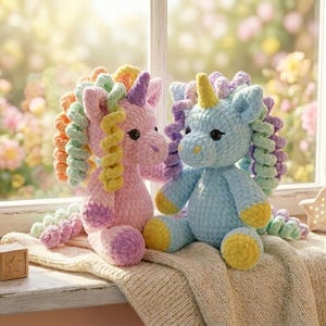 Unicorn Crochet Pattern Amigurumi Unicorn PDF Tutorial Magical Pony Plushie Pattern DIY Fantasy Creature Crochet Pattern Baby Gift