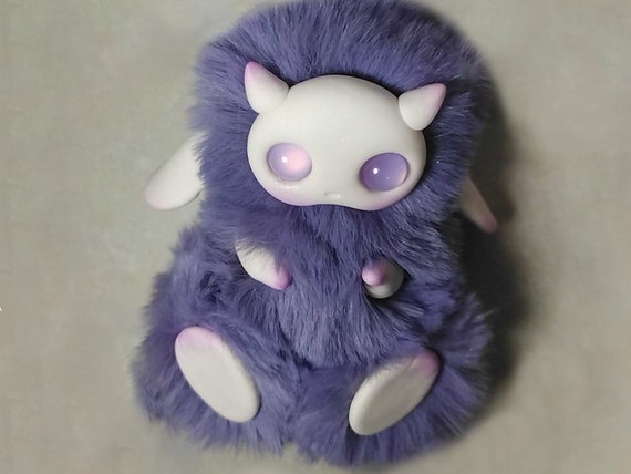 Demon Mythical Creatures Cute Purple Fantasy Animals Etsy