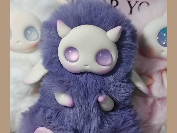 Demon Mythical Creatures Cute Purple Fantasy Animals Etsy