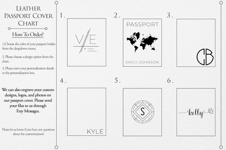 Leather Passport Cover Vegan Leather Passport Holder Etsy