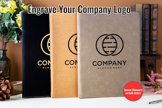 Personalized Business Portfolio, Business Gifts, Small Business Gifts, Personalized Journal, Corporate Gifts, Custom Leather Padfolio