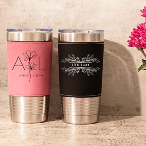 Best Of The Best - Personalized Custom Leather Tumbler main image 0