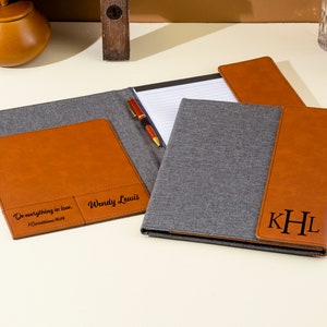 Bloc-notes personnalisé en cuir véritable pour carnet rhodia n 16 A5 taille  NA505RAC -  France