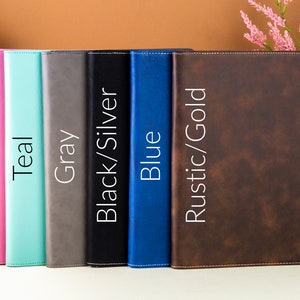 Personalized Business Portfolio, Business Gifts, Small Business Gifts, Personalized Journal, Corporate Gifts, Custom Leather Padfolio image 7